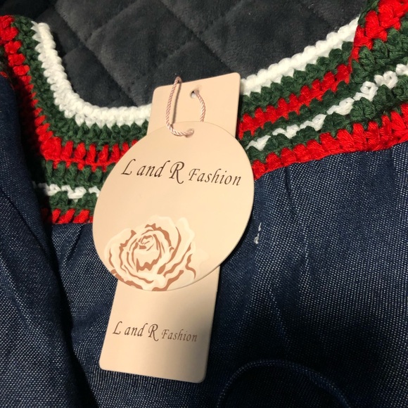 Host Picks🎊🎊Women’s midi dress Denim embroidered - Picture 6 of 12